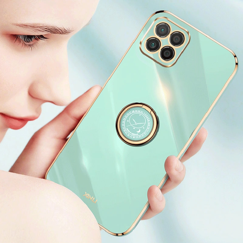 XINLI For Honor X8 5G TPU Case Electroplating Edge Kickstand Protective Cover XINLI For Honor X8 5G TPU Case Electroplating Edge Kickstand Protective Cover